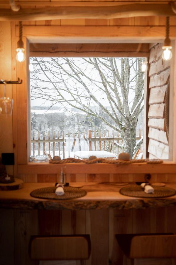 La Cabane Ofuro Villa Celles  Eksteriør bilde