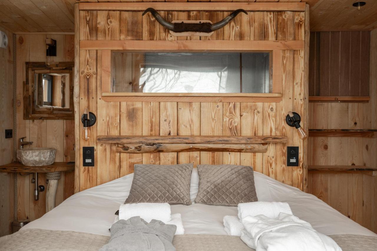 La Cabane Ofuro Villa Celles  Eksteriør bilde