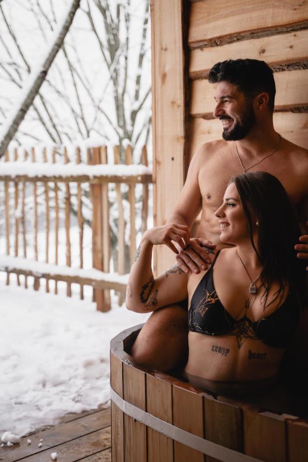 La Cabane Ofuro Villa Celles  Eksteriør bilde