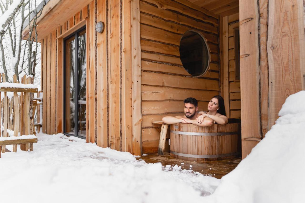 La Cabane Ofuro Villa Celles  Eksteriør bilde