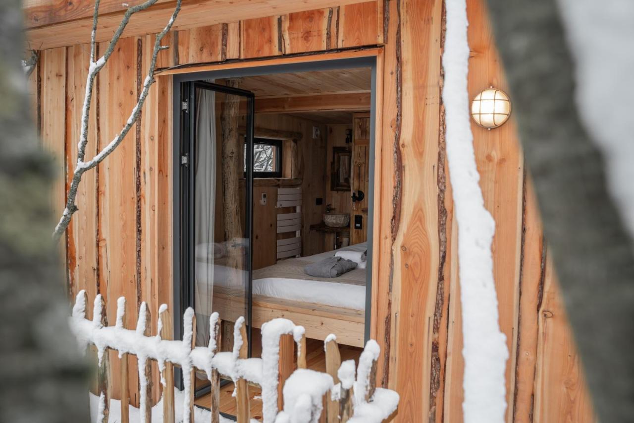 La Cabane Ofuro Villa Celles  Eksteriør bilde